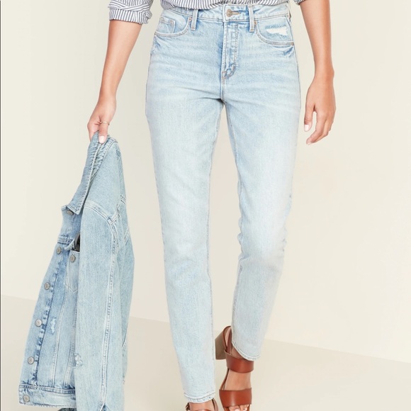 Old Navy Light Wash Power Straight Jeans Size 12 - Picture 5 of 8